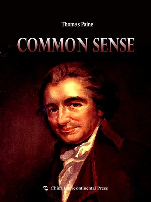 cover image of Common Sense(常识）